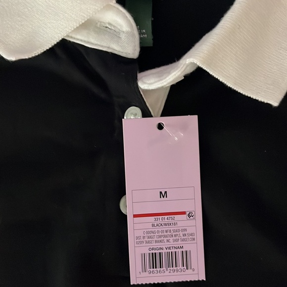 (A) NWT size medium wild fable crop top black with white collar - Picture 2 of 4